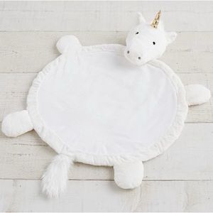 Pottery Barn Kids Unicorn Faux Fur Plush Play Mat